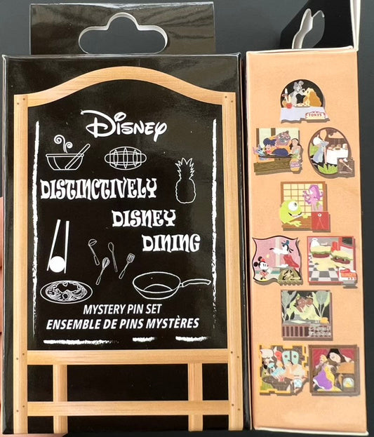 Distinctively Disney Dining Mystery Pin Set at Disney Parks