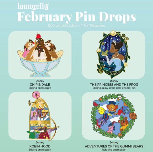 February 2022 Loungefly Disney Pin Release Calendar