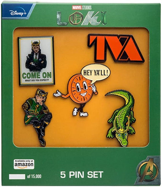 Marvel Loki "God Of Mischief" Pin Set at Amazon