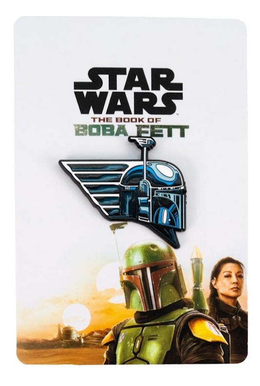 Star Wars The Book of Boba Fett Chrome Helmet Pin at Toynk