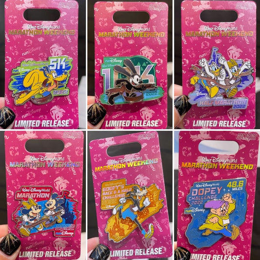 Walt Disney World Marathon Weekend 2022 Race Pins