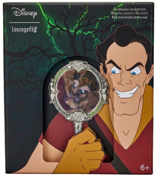 Beauty and the Beast Mirror Lenticular Limited Edition Loungelfy Disney Pin