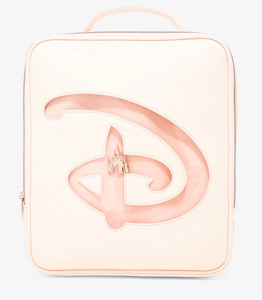 Light Pink Disney Logo Loungefly Pin Collector Bag