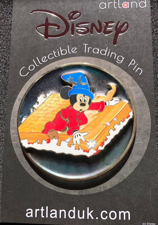 Mickey Spell Book on Glass ArtLand Disney Pin