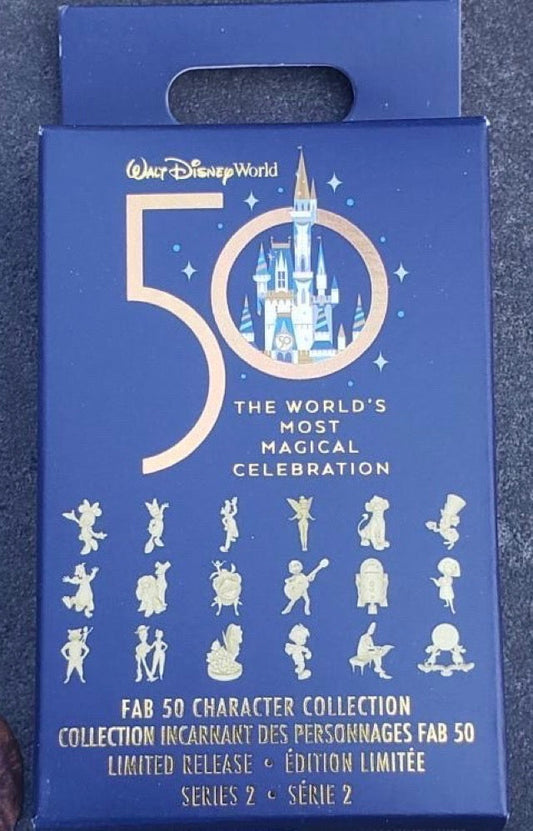 Walt Disney World 50th Anniversary Fab 50 Character Series 2 Pin Collection