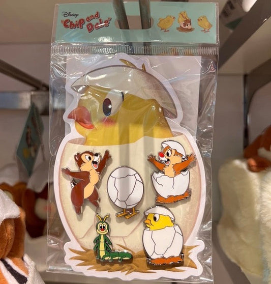 Chip n Dale Spring Time Pin Set at Disney Store Japan