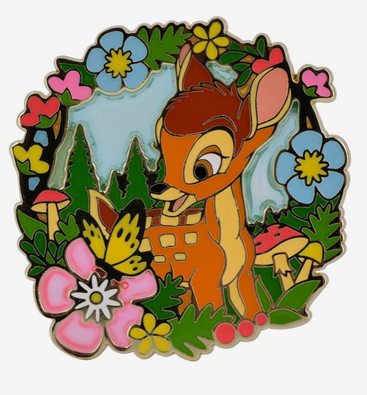 Disney Bambi Floral Frame Portrait Pin at BoxLunch