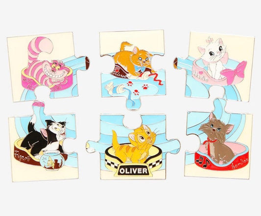 Disney Cat Character Portraits Puzzle Blind Box Pin Set at BoxLunch