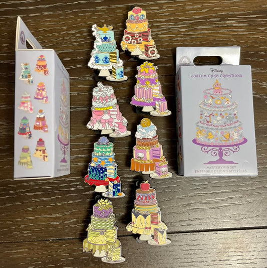Disney Custom Cake Creations Mystery Pin Set