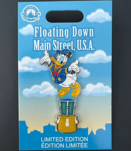 Donald Duck Floating Down Main Street USA Disney Pin
