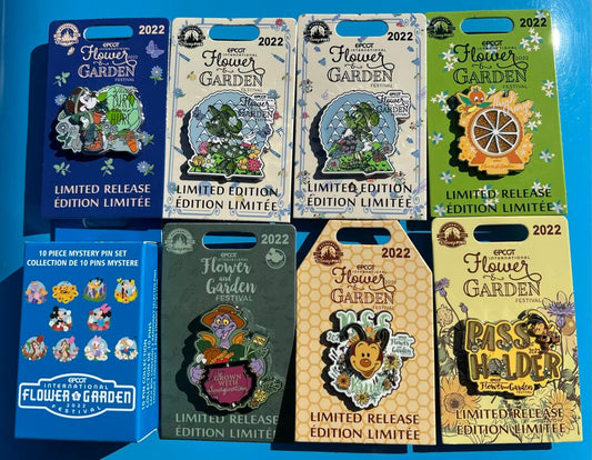Epcot International Flower & Garden Festival 2022 Disney Pins