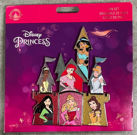 Disney Princess Castle Booster Pin Set