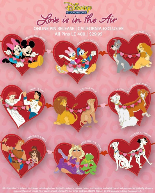 Love is in the Air 2022 DSSH Pins