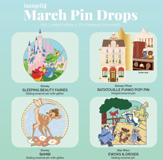 March 2022 Loungefly Disney Pin Release Calendar