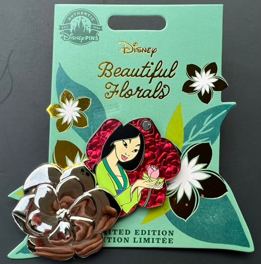 Mulan Beautiful Florals Disney Pin