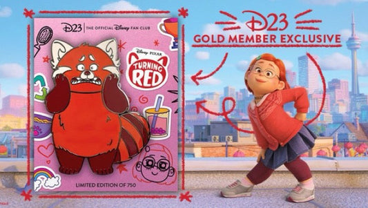 Turning Red Mei Lee Red Panda D23 Exclusive Jumbo Pin