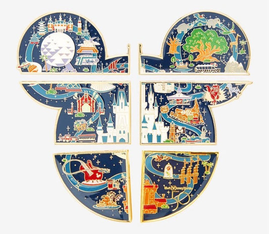 Walt Disney World 50th Anniversary Mickey Resort Map Blind Box Pins at BoxLunch