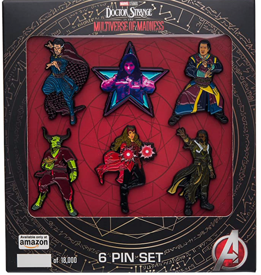 Marvel Studios Doctor Strange in the Multiverse of Madness Amazon Exclusive Pin Set