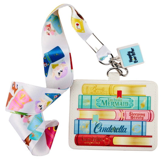 Princess Books Classics Loungefly Cardholder Lanyard