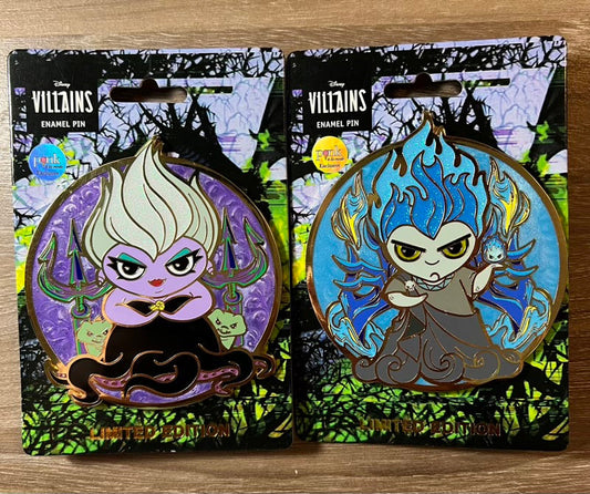 Ursula & Hades LE 250 Cute Villains Pins - Pink a la Mode