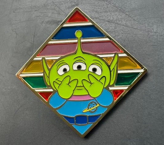 Alien Pixar Stained Glass Disney Pin - DPB Exclusive