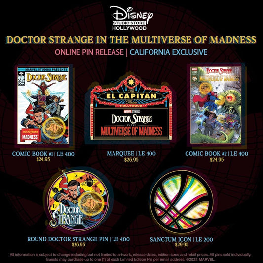 Doctor Strange Pin Releases at Disney Studio Store Hollywood