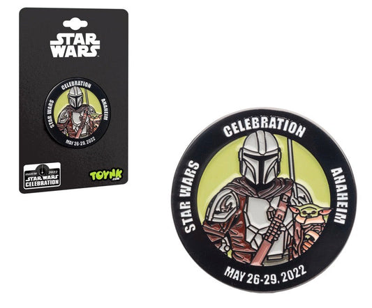 Mandalorian/Grogu Star Wars Celebration 2022 Toynk Pin