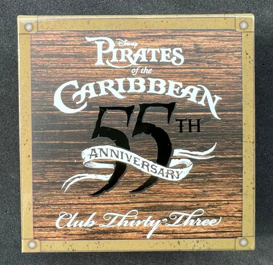 Pirates of the Caribbean 55th Anniversary Club 33 Disney Pin Box