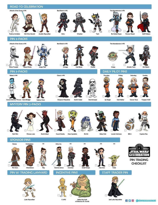 Star Wars Celebration Anaheim 2022 Pin Releases