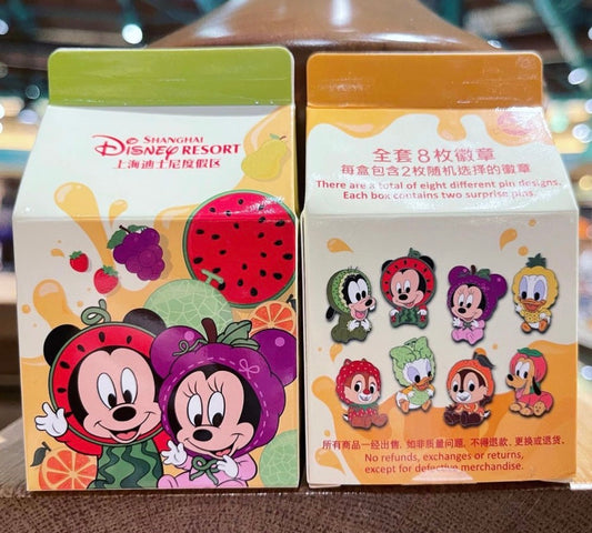 Character Fruit Mystery Pin Collection at Shanghai Disney Resort