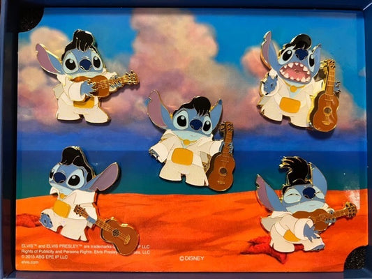 Elvis Stitch Pin Set at Disney Store Japan