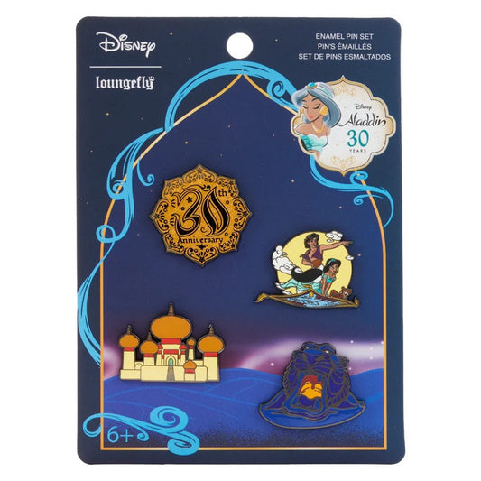 Aladdin 30th Anniversary Loungefly Disney Pin Set