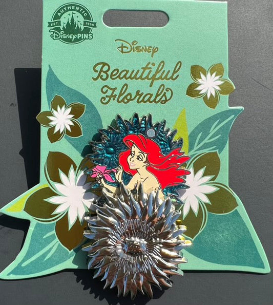 Ariel Beautiful Florals Disney Pin