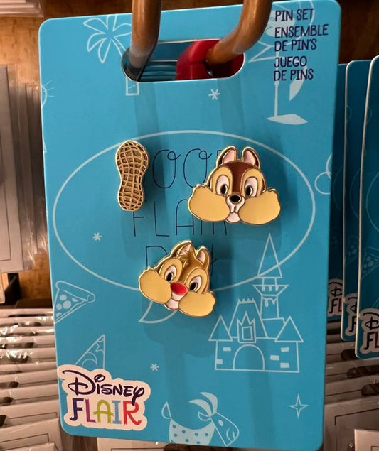 Chip n Dale Disney Flair Pin Set