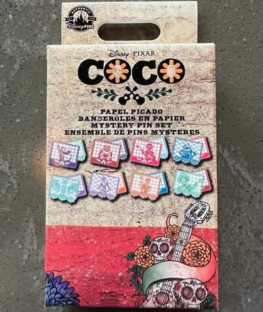 Coco Papel Picado Mystery Pin Collection at Disney Parks