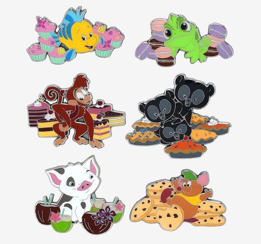 Disney Princess Sidekicks & Desserts Blind Box Pin Set at BoxLunch
