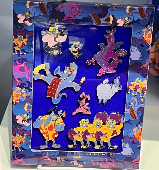 Genie Aladdin 30th Anniversary Pin Set at Disney Store Japan