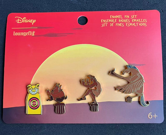 Hercules 25th Anniversary Sunset Loungefly Disney Pin Set
