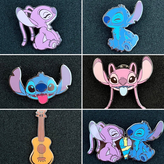 Lilo & Stitch The Series Stitch & Angel Loungefly Blind Box Pins