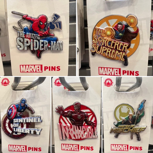 New Marvel Character Pin Releases for 2022 at Disney Parks