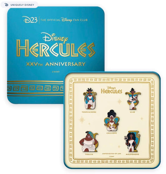 The Muses Hercules 25th Anniversary D23 Pin Set