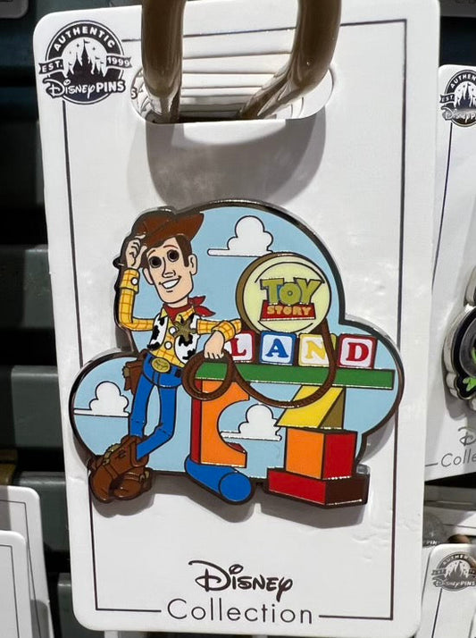 Woody Toy Story Land 2022 Disney Pin