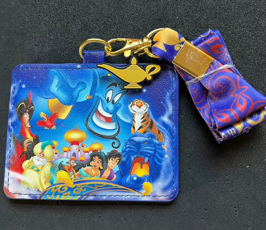 Aladdin 30th Anniversary Loungefly Cardholder Lanyard