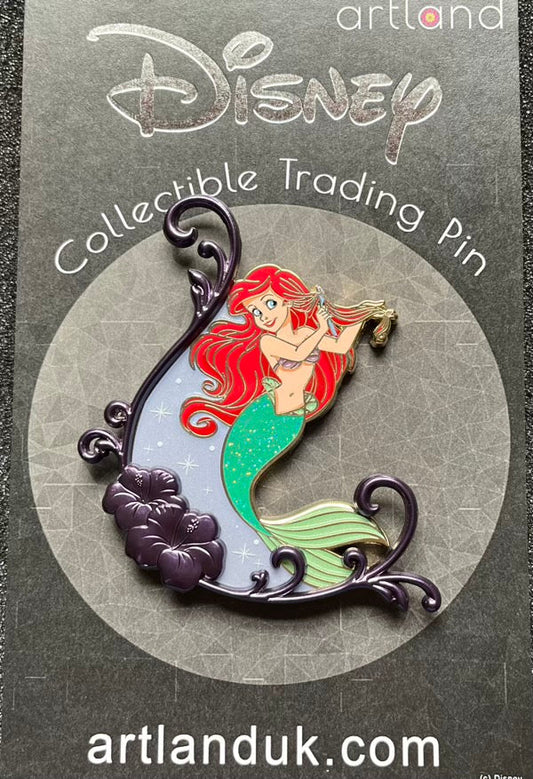 Ariel Floral ArtLand Disney Pin