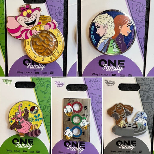 Family Game Night Pins - One Family 2022 Disneyland