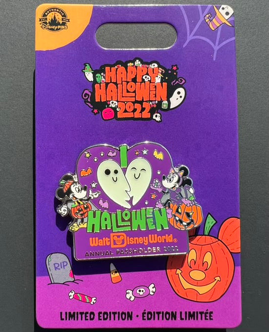 Halloween 2022 Walt Disney World Annual Passholder Pin