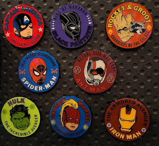 Marvel Characters Mystery Pin Set