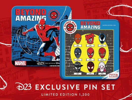 Spider-Man 60th Anniversary Disney D23 Exclusive Pin Set