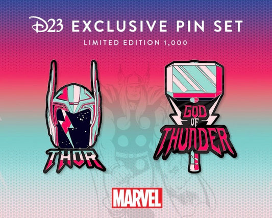 Thor 60th Anniversary Disney D23 Exclusive Pin Set
