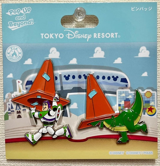 Toy Story Traffic Cones Pin Set at Tokyo Disney Resort